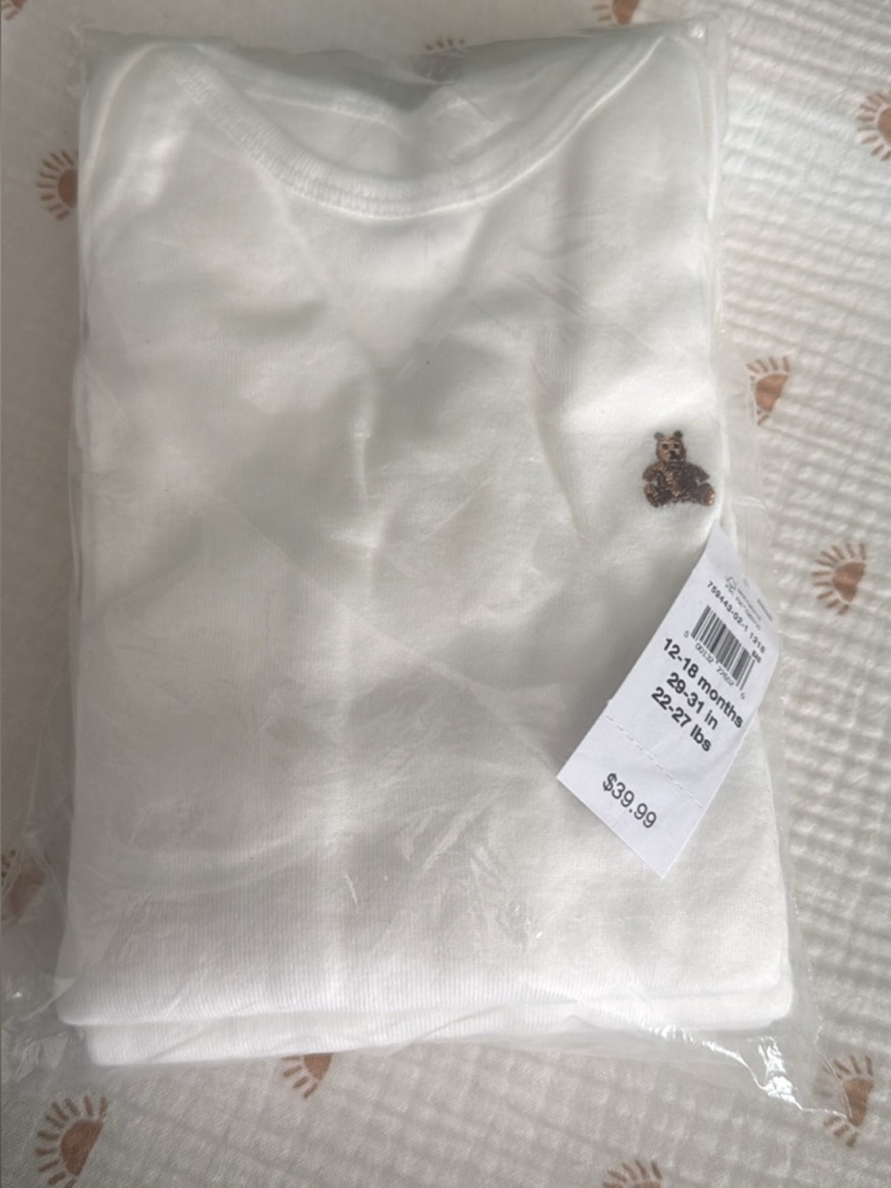 3Pack GAP white long sleeve onesies